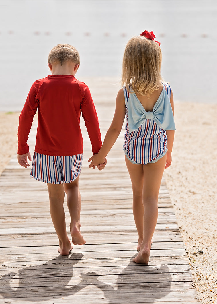 Lottie Swim - Patriotic Stripes