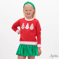Gathered Skort - Green Shimmer