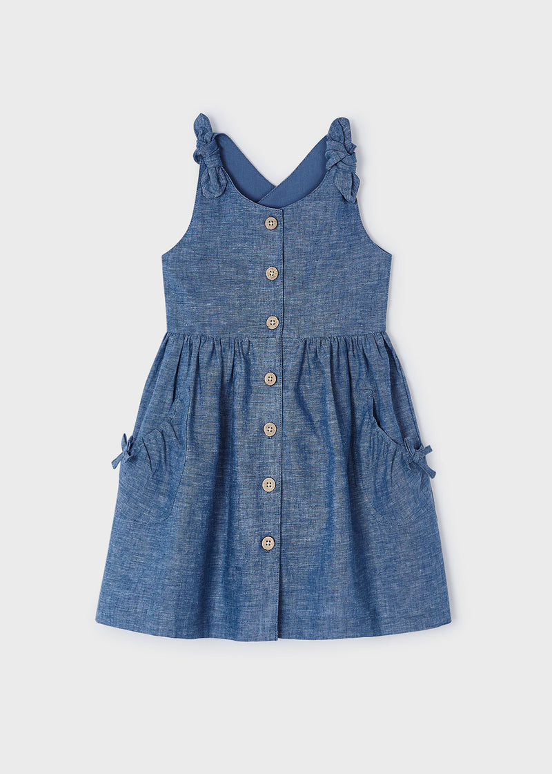 Blue Linen Dress