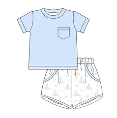 Pastel Voyages Short Set