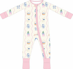 Easter Blooms Easter Zipper Pajama