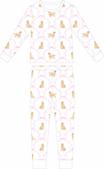 Golden Bows Pajama Set