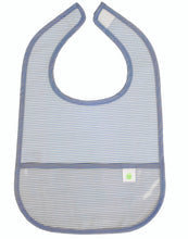 The Wipe It Bib - Navy Mini Stripe