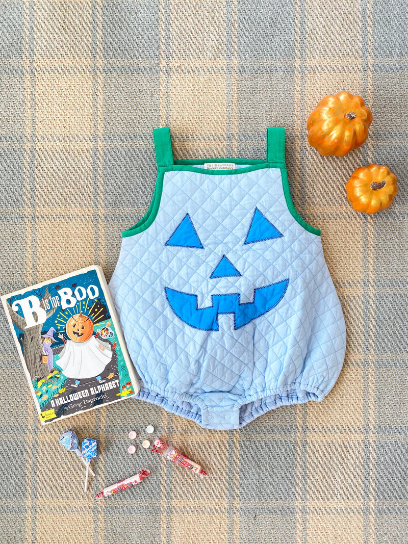 Toddler Happy Halloween Blue Pumpkin Costume
