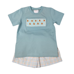 Pumpkin Picking Smocked Short Set
