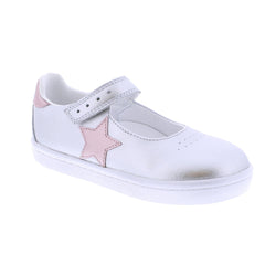 Stella Shoe - Silver/Rose Leather