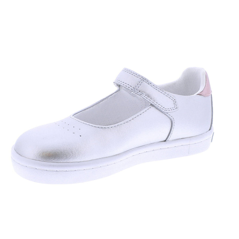Stella Shoe - Silver/Rose Leather