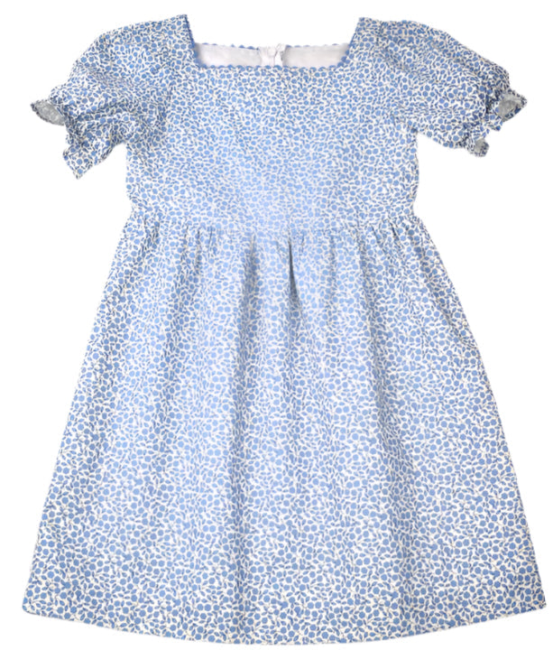 Vintage Floral Puff Sleeve Dress