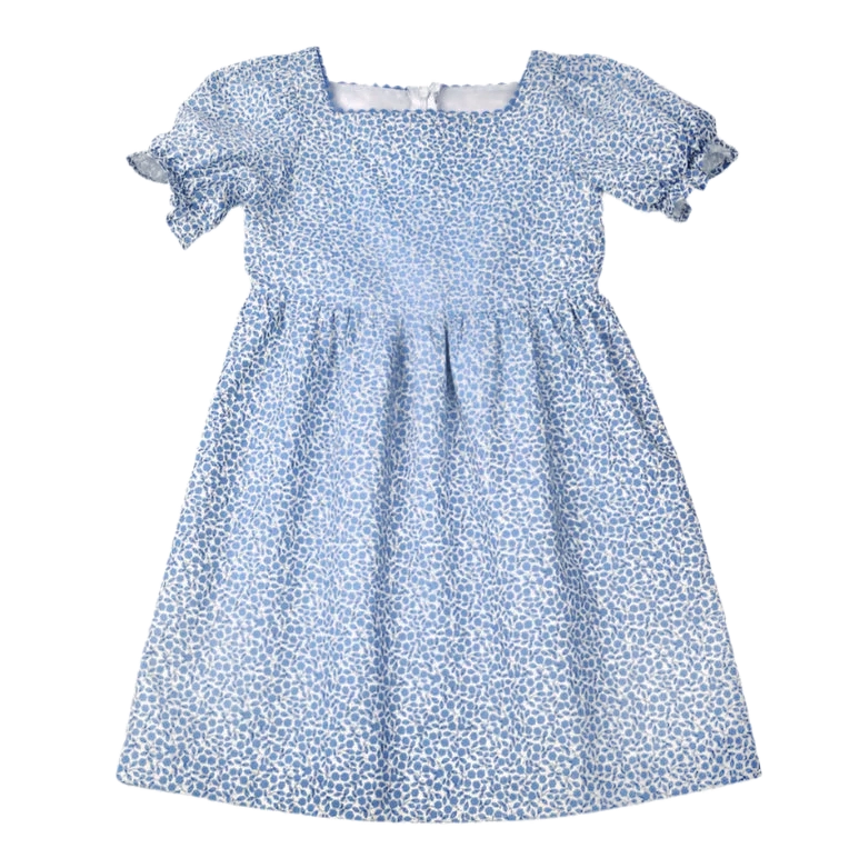 Vintage Floral Puff Sleeve Dress