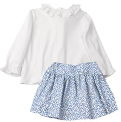 Ivory Ruffle Collar Blouse