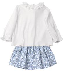 Ivory Ruffle Collar Blouse