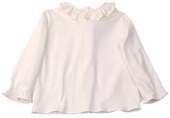Ivory Ruffle Collar Blouse