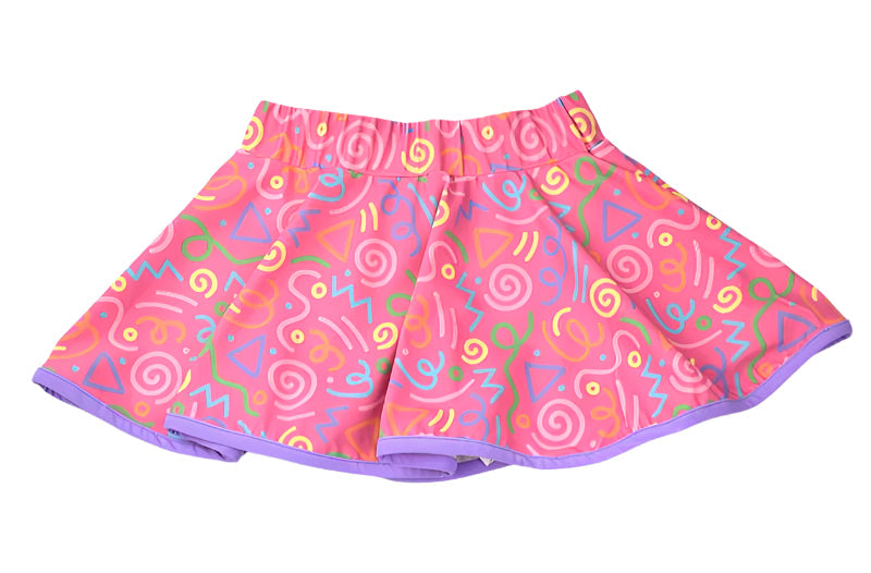 Hot Pink Squiggles Skort