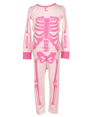 Pink Glow in the Dark Skelleys Jammies