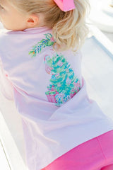 Santa Tree on Pink Logo Tee