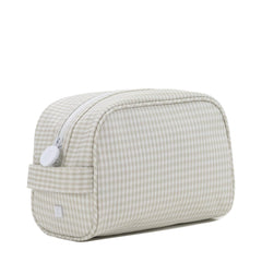 Stow It Dopp Kit - Gingham Pearl Grey