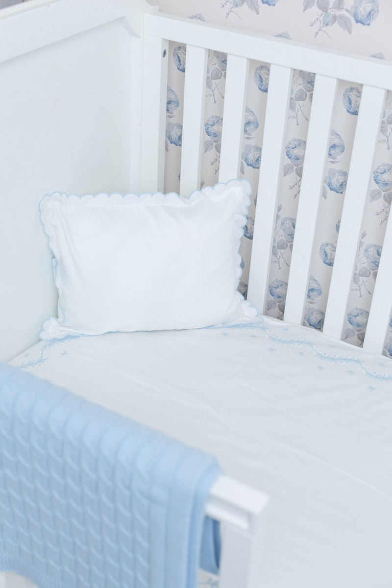 Cable Knit Blanket - Blue