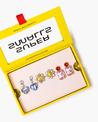 Multicolored Gem Clip-On Earring Set
