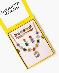 Rainbow Gem Necklace Set