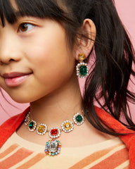 Rainbow Gem Necklace Set