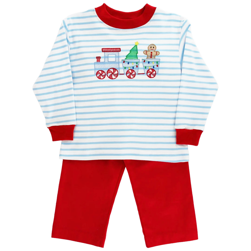 Boy’s Gingerbread Express Pant Set