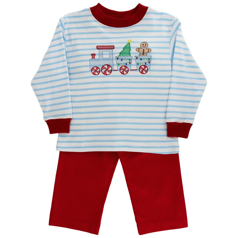 Boy’s Gingerbread Express Pant Set
