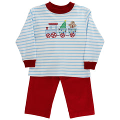 Boy’s Gingerbread Express Pant Set