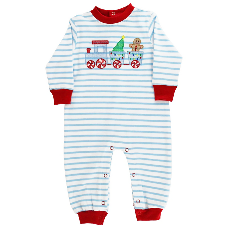 Gingerbread Express Romper