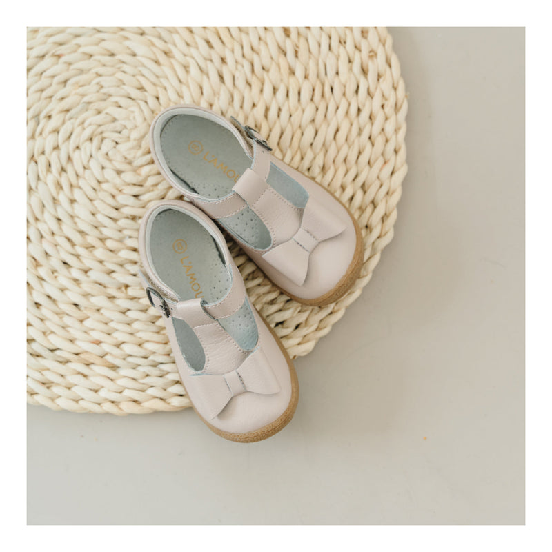 Emma Bow Mary Jane - Almond