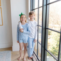 Beckett Hangout Pant - Penguin Party Blue