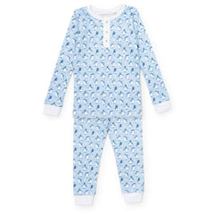 Jack's Pajama Set - Penguin Party Blue