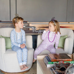 Jack's Pajama Set - Penguin Party Blue