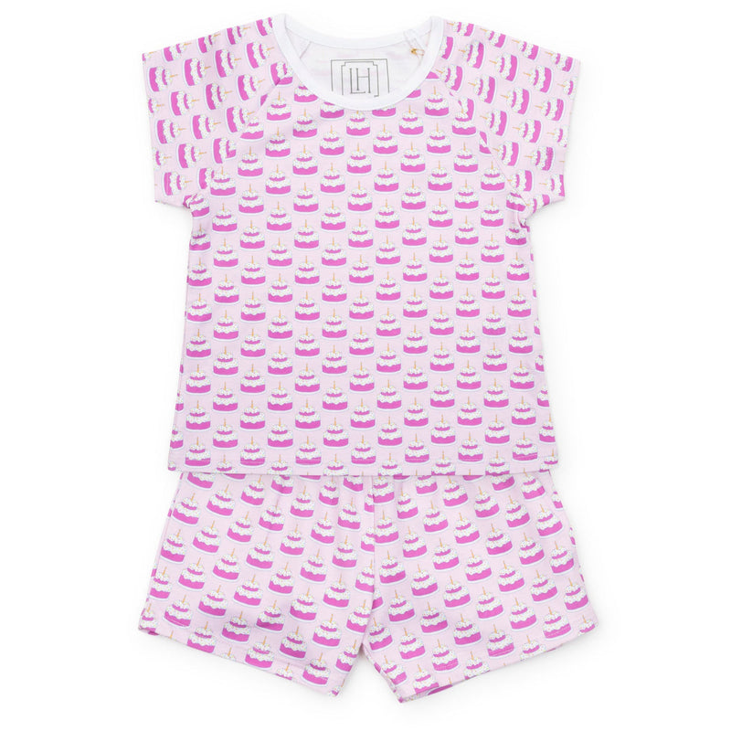 Emery Short Set - Birthday Cake Pink