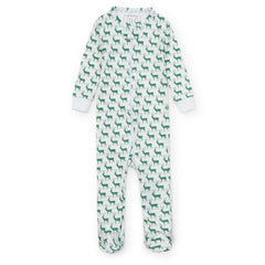 Parker Zipper Pajama - Woodland Deer