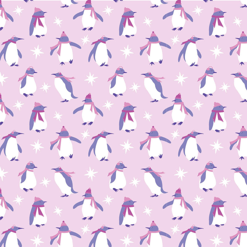 Alden Pajama Set - Penguin Party Pink