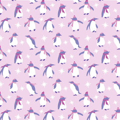 Alden Pajama Set - Penguin Party Pink