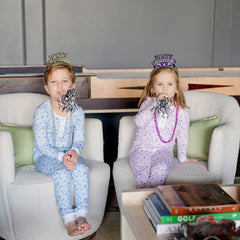 Alden Pajama Set - Penguin Party Pink