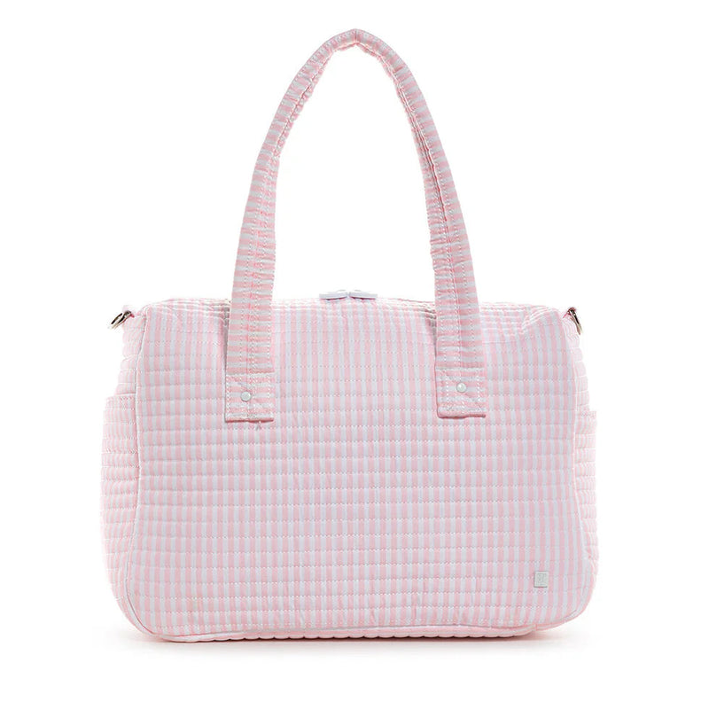 Quilted Stroller Bag - Pimlico Stripe Pink
