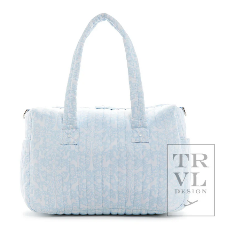 Quilted Stroller Bag - Woodland Blue