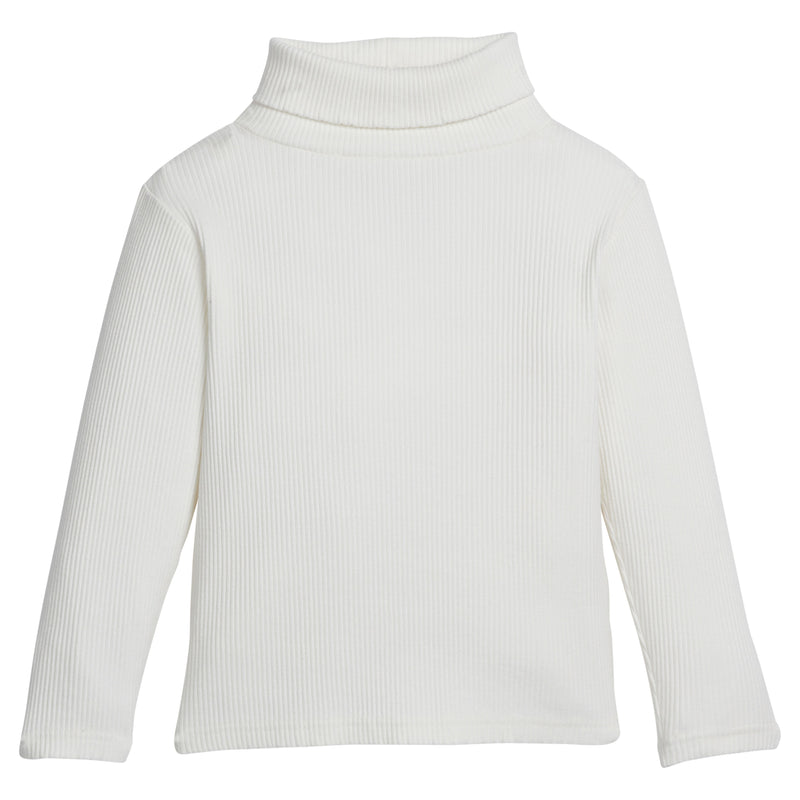 Ivory Ribbed Turtleneck