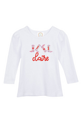 Personalized Valentine's Boots Long Sleeve Tee