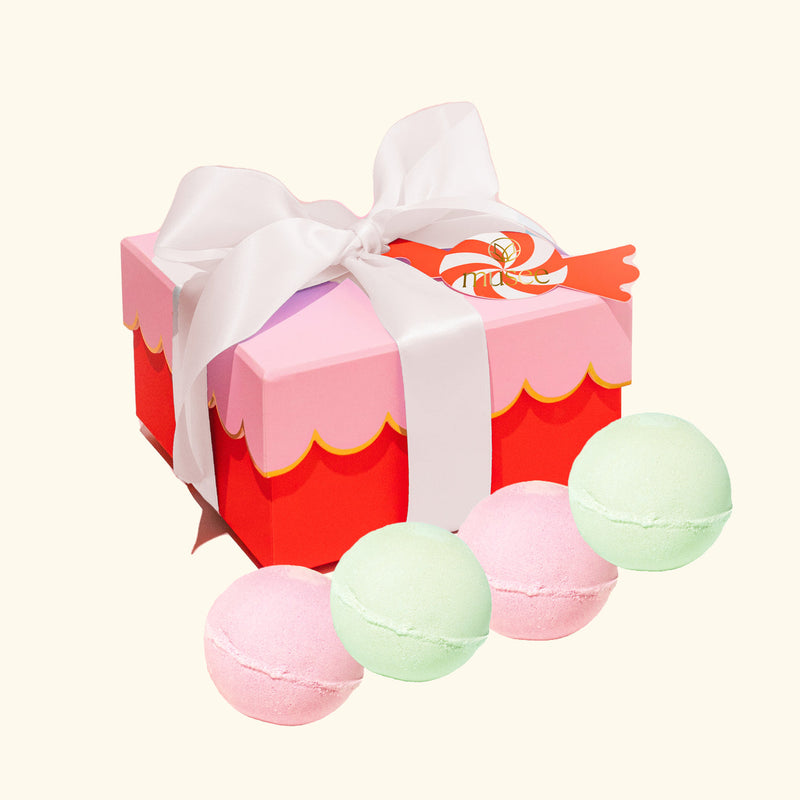 Christmas Scalloped Bath Balm Set