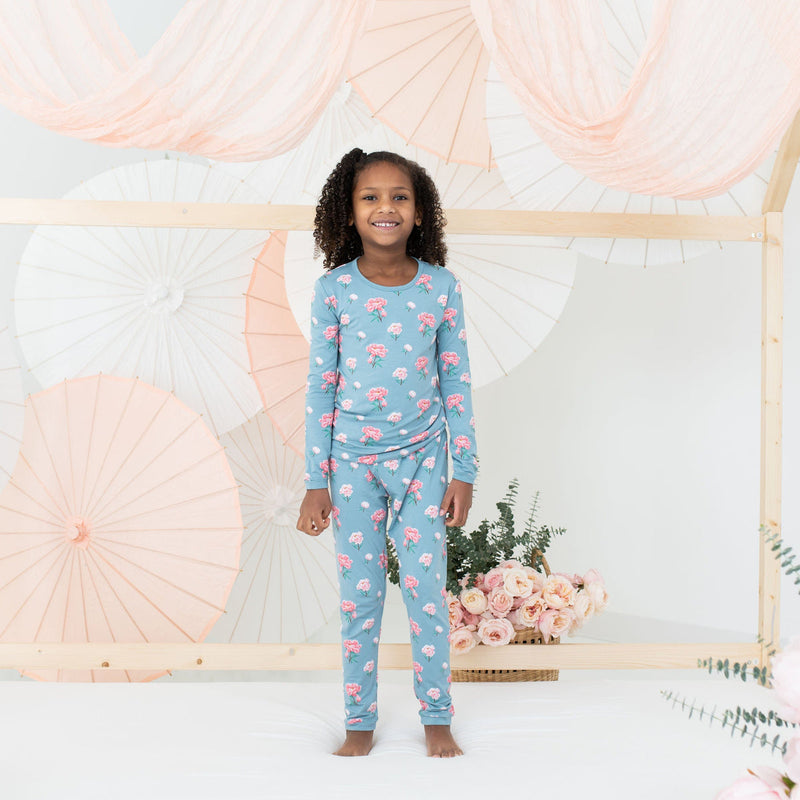 Long Sleeve PJ Set - Peony