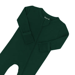 Zippered Romper - Evergreen