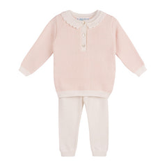 Chevron Knit Set - Blush