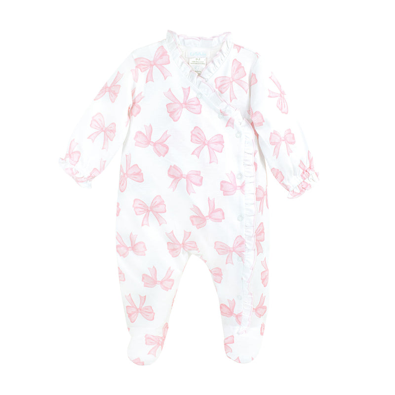 Watercolor Bows Footie