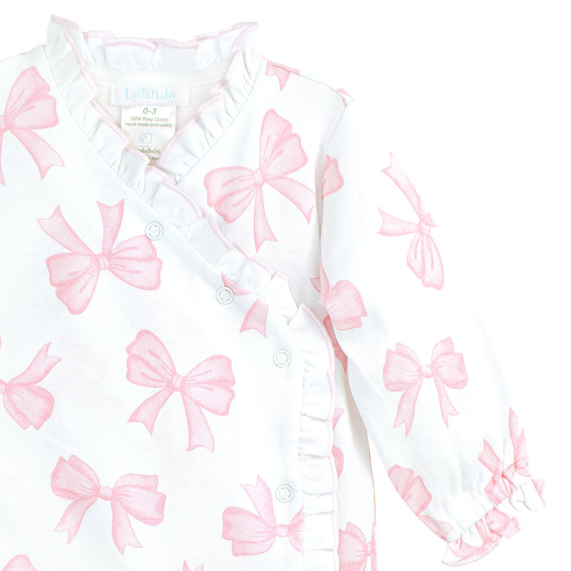 Watercolor Bows Footie