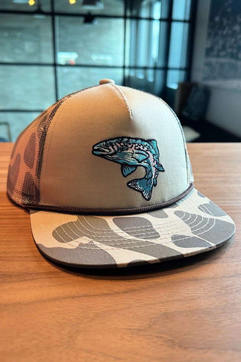 Retro Camo Trout Youth Cap