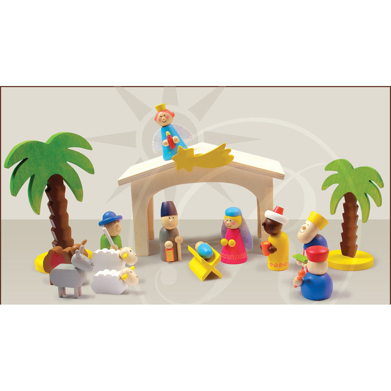 Wooden Nativity Set