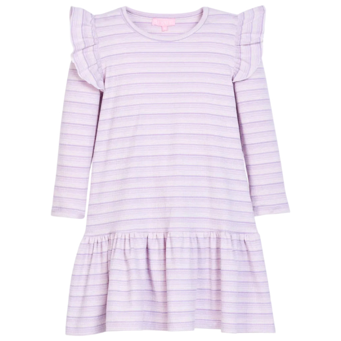 frill sleeve t shirt dress Ruffle Sleeve T-Shirt Dress with Pockets